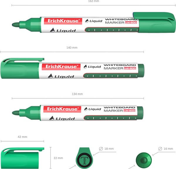 Маркер для доски Erich Krause Liquid LW-600 / 56096 4