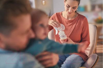 Молокоотсос ручной Philips AVENT Natural Motion с бутылочкой / SCF441/01 6