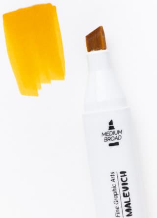 Маркер перманентный Малевичъ GrafArt Brush 190034 3