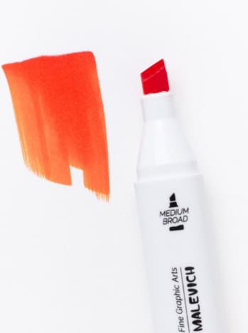 Маркер перманентный Малевичъ GrafArt Brush 190064 3