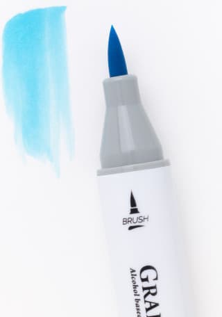Маркер перманентный Малевичъ GrafArt Brush 190118 4