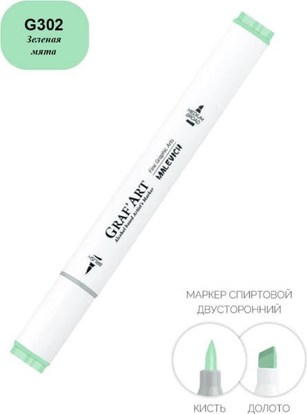 Маркер перманентный Малевичъ GrafArt Brush 190028 4