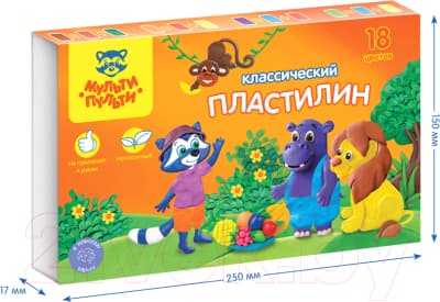Пластилин Мульти-пульти Приключения Енота / КП_10211 4