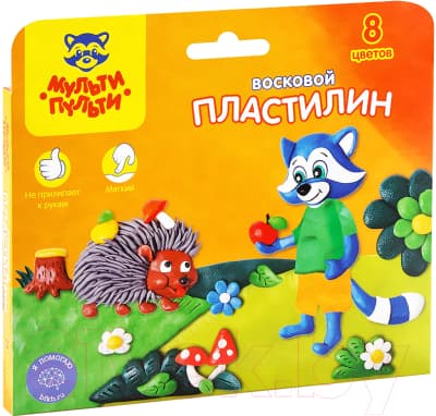 Пластилин восковой Мульти-пульти Енот в лесу / ВП_11056