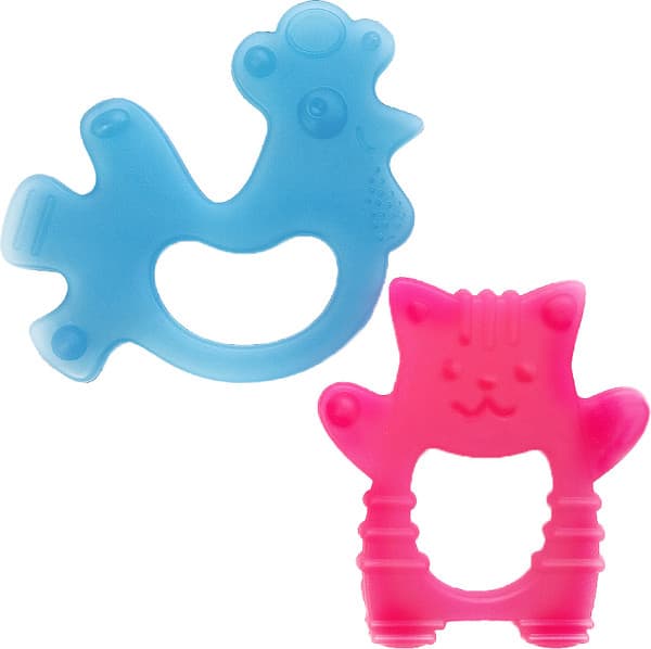 Набор прорезывателей для зубов Baby Toys Котик и Петушок / 02409