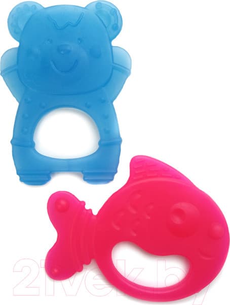 Набор прорезывателей для зубов Baby Toys Медвежонок и Рыбка / 02410