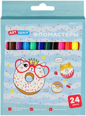 Фломастеры ArtSpace Кот-сластена / WP24_27022