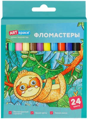 Фломастеры ArtSpace Милые зверушки / WP24_26940