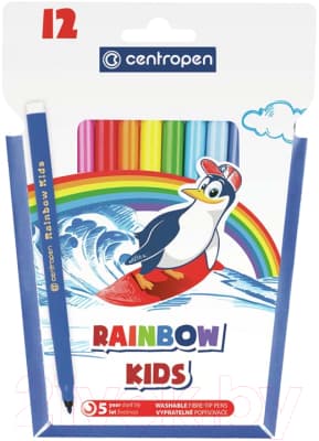 Фломастеры Centropen Rainbow Kids / 7550 1202