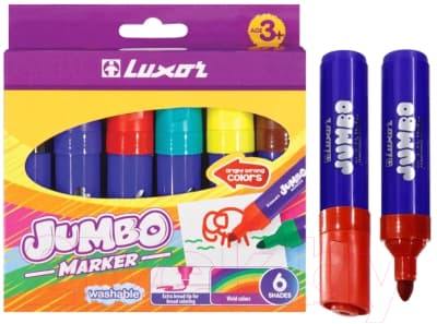 Фломастеры Luxor Jumbo / 6190/Box 3