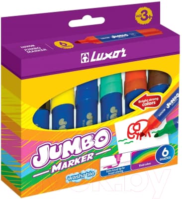 Фломастеры Luxor Jumbo / 6190/Box