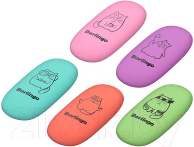 Набор ластиков Berlingo Lazy Cats / BLc_00680_5