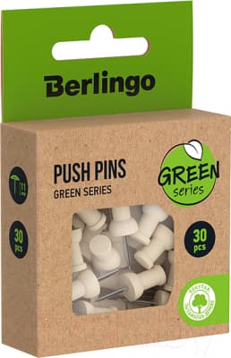 Кнопки канцелярские Berlingo Green Series / PN5030J