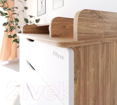 Комод пеленальный Pituso Сириус-2 Wood 804 ПВХ 4