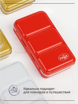 Пенал для акварели ГАММА 12 кювета / 20102101 2