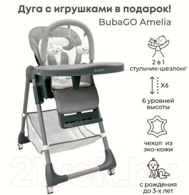 Стульчик для кормления Bubago Amelia / BG 103-2 2