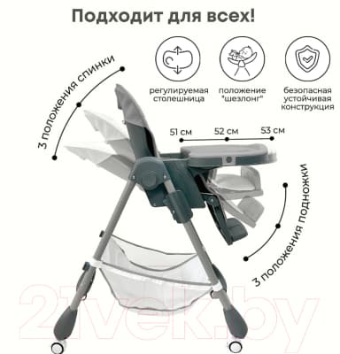 Стульчик для кормления Bubago Amelia / BG 103-2 9