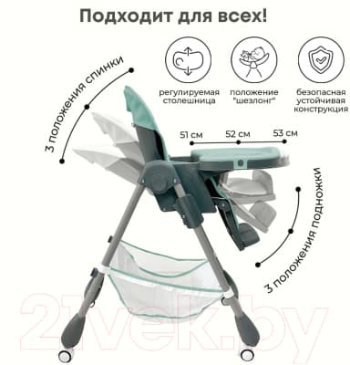 Стульчик для кормления Bubago Amelia / BG 103-3 3