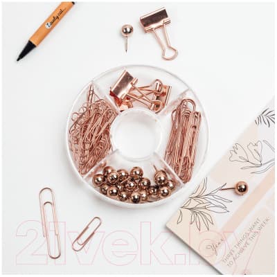 Набор канцелярских мелочей Meshu Rose Gold / MS_36946 4