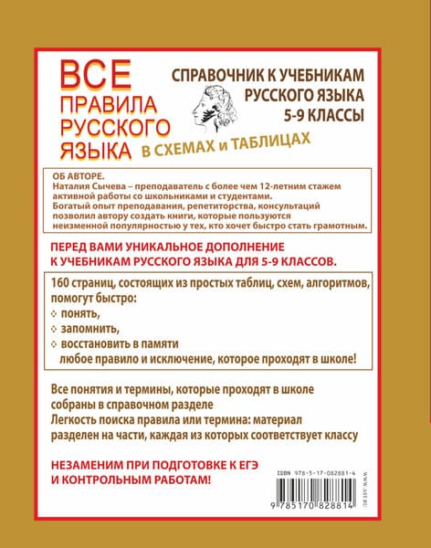 Учебное пособие АСТ Все правила русского языка в схемах и таблицах 5 - 9 классы 5