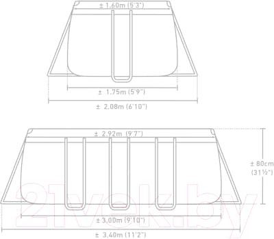 Каркасный бассейн Intex Prism Frame / 26784NP 4