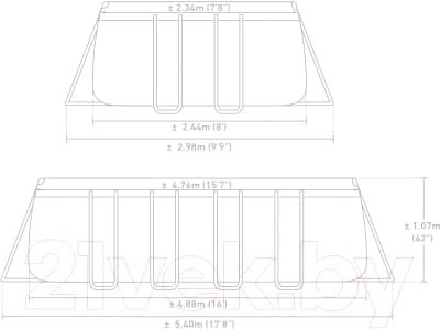 Каркасный бассейн Intex Prism Frame / 26792NP 6