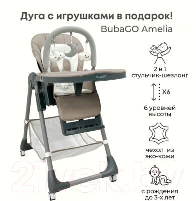 Стульчик для кормления Bubago Amelia / BG 103-1 2