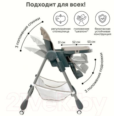 Стульчик для кормления Bubago Amelia / BG 103-1 3