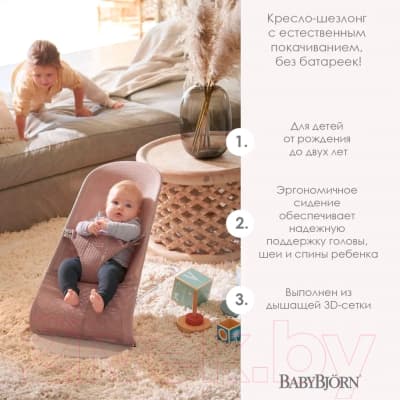 Детский шезлонг BabyBjorn Bliss Mesh 0061.08 4