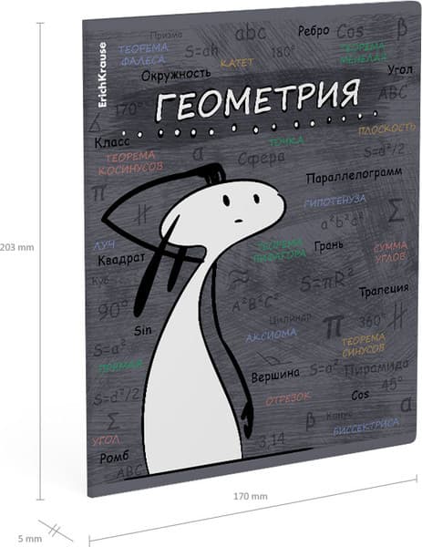 Тетрадь предметная Erich Krause Чубрик. Геометрия / 59471 4