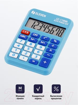 Калькулятор Eleven LC-110NR-BL 6