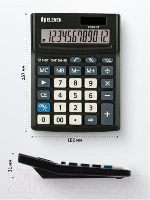 Калькулятор Eleven Business Line / CMB1201-BK 8
