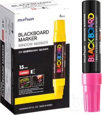 Маркер меловой MunHwa Black Board Jumbo / JBM15-10 6