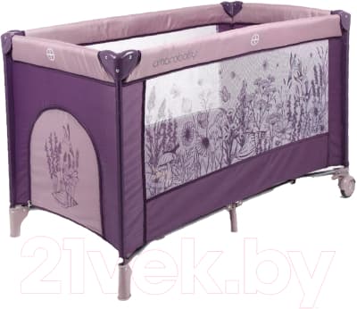 Кровать-манеж Amarobaby Multiform Flowers / AMARO-26MFL-F