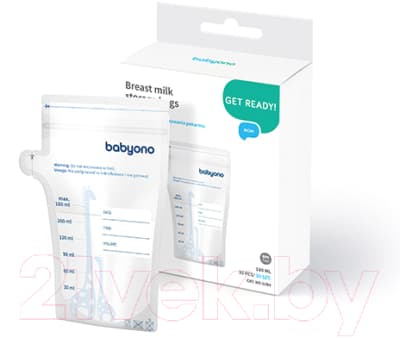 Набор пакетов для хранения молока BabyOno 1084 2