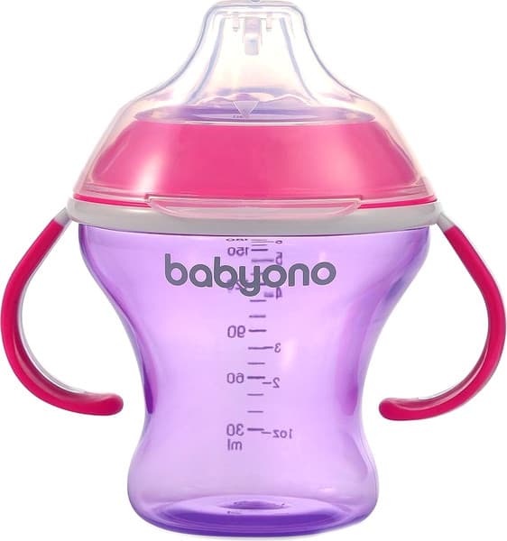 Поильник BabyOno Natural Nursing c мягким носиком 3м+ / 1456/02