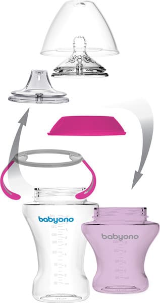Поильник BabyOno Natural Nursing c мягким носиком 3м+ / 1456/02 6