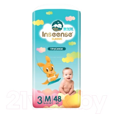 Подгузники-трусики детские Inseense Classic M 6-11 кг / InsCM48Blue 4