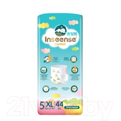 Подгузники-трусики детские Inseense Classic XL 12-17 кг / InsCXL44Blue 2