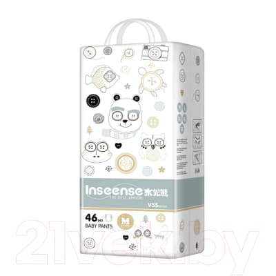 Подгузники-трусики детские Inseense V5S M 6-11кг / Ins46green 2