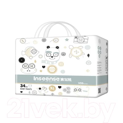 Подгузники-трусики детские Inseense V5S XL 12-17кг / Ins34green 2