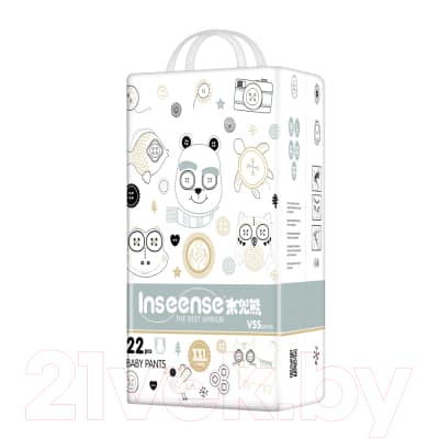 Подгузники-трусики детские Inseense V5S XXL 15+кг / Ins22green 2