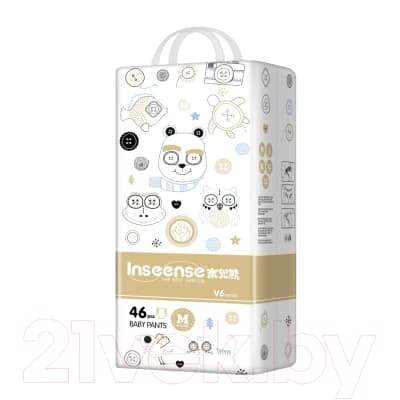 Подгузники-трусики детские Inseense Супертонкие V6 M 6-11 кг / Ins46gold 2