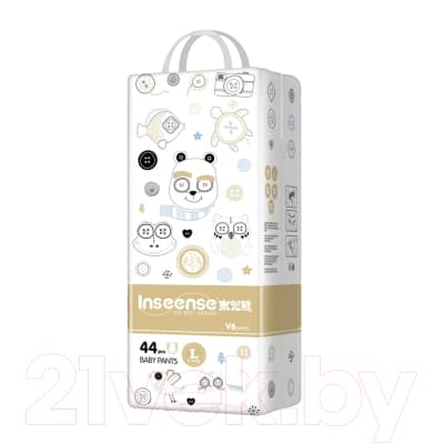 Подгузники-трусики детские Inseense Супертонкие V6 L 9-14 кг / Ins44gold 2