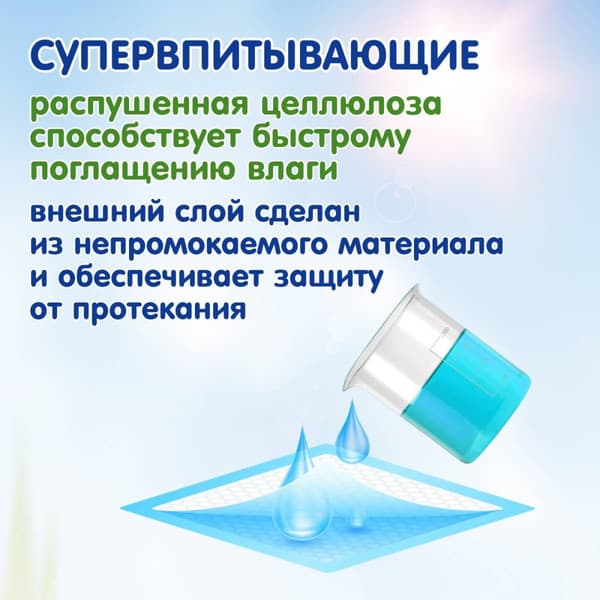 Набор пеленок одноразовых детских Inseense 60х40 / Ins6412 2