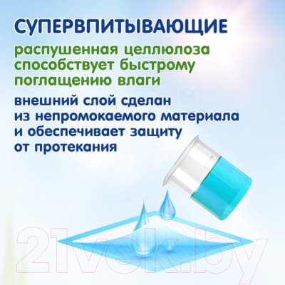 Набор пеленок одноразовых детских Inseense 60x60 / Ins6632 5