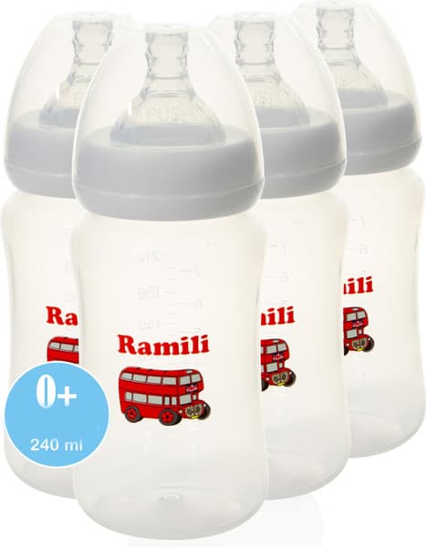Набор бутылочек для кормления Ramili Baby 240MLX4 4