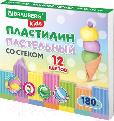 Пластилин Brauberg Kids / 106681