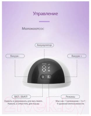 Молокоотсос электрический Ramili SE500X2 8