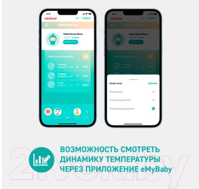 Инфракрасный термометр Miniland Thermoadvanced Pharma / 89389 10